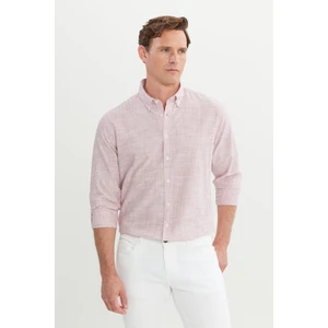 Altınyıldız Classics %100 Pamuk Comfort Fit Rahat Kesim Düğmeli Yaka Çizgili Gömlek