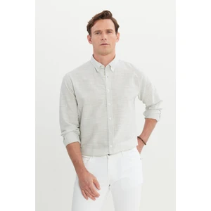 Altınyıldız Classics %100 Pamuk Comfort Fit Rahat Kesim Düğmeli Yaka Çizgili Gömlek