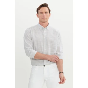 Altınyıldız Classics %100 Pamuk Comfort Fit Rahat Kesim Düğmeli Yaka Çizgili Gömlek