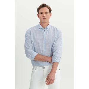 Altınyıldız Classics %100 Pamuk Comfort Fit Rahat Kesim Düğmeli Yaka Çizgili Gömlek