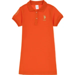 U.s. Polo Assn. Kız Çocuk Nar Çiçeği Elbise (Örme) 50306333-VR039