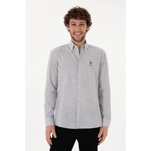U.s. Polo Assn. Erkek Gri Gömlek Desenli 50306310-VR024