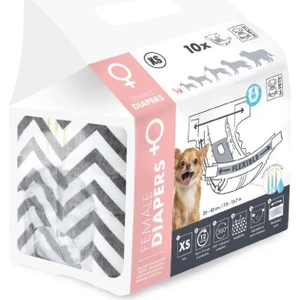 Diapers Dişi Köpekler İçin Külot (XS) 10'lu