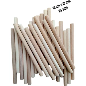 Ahşap Kavale Çıta Çubuk Kavela Pürüzsüz Fırınlı Kayın 10 mm