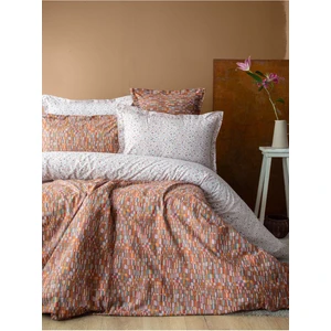 Leros Nevresim Takımı Terakota Çift Kişilik