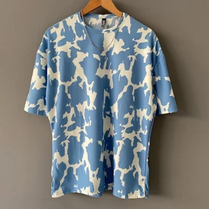 Erkek Karışık Desen Oversize T-Shirt