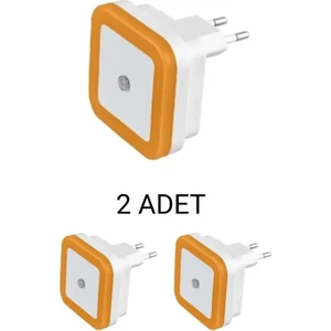 CT-9500 Fotoselli LED Gece Lambası 1W Amber - 2’li Paket