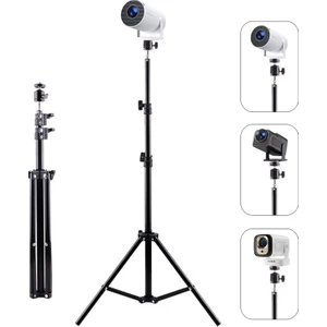 Taşınabilir Projeksiyon Cihazı Vb 1/4 Vida Girişli 2.1 mt Eğim ve Açı Ayarlamalı Tripod - AL5173