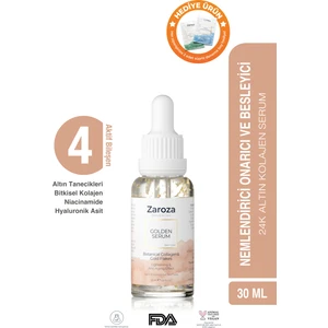 Yaşlanma Karşıtı Collagen & Niacinamide & 24K Altın Yapraklı Serum 30 ml