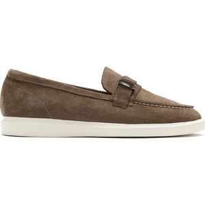 Kadın Vizon Süet Deri Loafer 25SFD131710