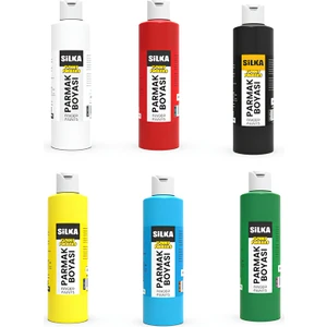 Ana Renkler Parmak Boyası 6'lı Set (   6 x 250 ml )