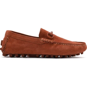 Erkek Kahverengi Süet Deri Loafer 25SFD630810