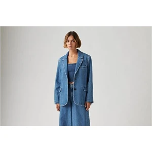 Stella Relaxed Denim Blazer Ceket