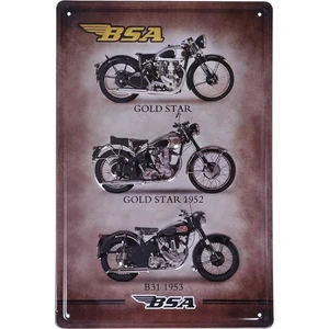 BSA Motorcycle Metal Plaka Levha 20x30cm