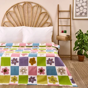 Soft Agave Çift Kişilik Pike - Renkli - 200X220 cm