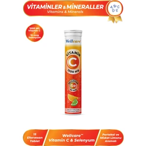 Vitamin C 1000 ml Selenyum 55 mcg 15 Effervesan Tablet