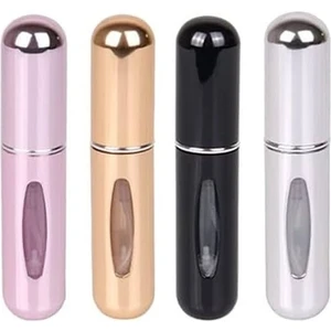 4 Adet Mini Parfüm Şişesi Doldurulabilir Parfüm Şişesi Atomizer Cep Parfüm Şişesi Transfer Parfüm Şişesi