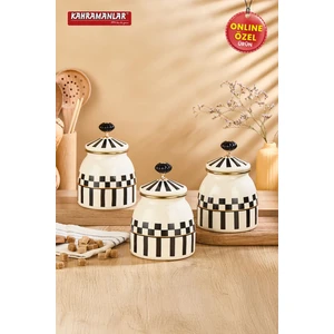 Prime Cream 3'lü Emaye Baharatlık