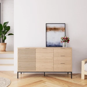 H0660 140 cm Alya Konsol Küçük Alanlar İçin Modern Kahve Köşesi ve Depolama Ünitesi