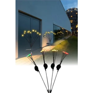 Solar Ateşböceği Lambası Yıldız Yağmuru Güneş Enerjili LED Bahçe Su Geçirmez Işık 2 Adet