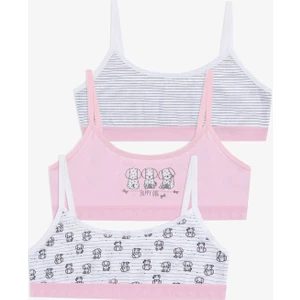 Kız Çocuk 3'lü Ip Askılı Yarım Atlet