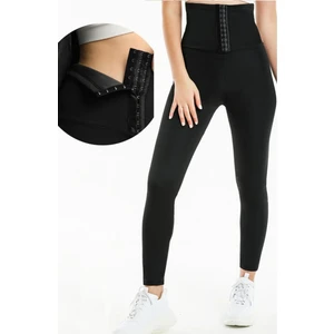 Sauna-Tayt Model Yüksek Bel Agraflı Sauna Termal Tayt Korse