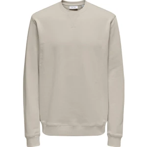 Only&sons Onsdavıd Reg Crew Sweat Kahverengi Erkek Sweatshirt