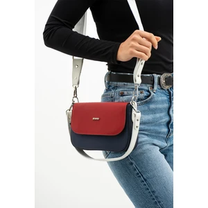Just Polo Vizon Yeni Sezon Lakoste Kumaş 5 Gözlü Kadın Çapraz Omuz Çantası 23x14cm Pbu1033