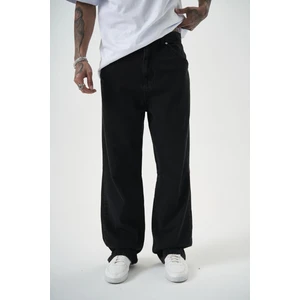 Erkek Washed Baggy Pantolon Siyah