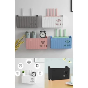Beyaz Pleksi Wifi Kutusu Duvar Asılabilir Sigorta ve Modem Saklama Kutusu 25 x 15 x 6  cm