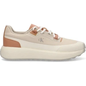 Calvin Klein Kadın  Bej Logolu Sneaker