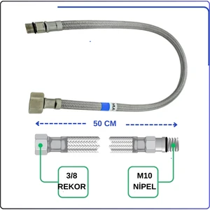 A3162796YP Flex Hortum – M10X1X18XG3/8 50CM Dn6 Mavi
