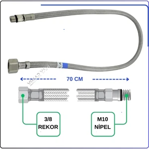 A3157596YP Flex Hortum – M10X1X18XG3/8 70CM Dn6 Soğuk