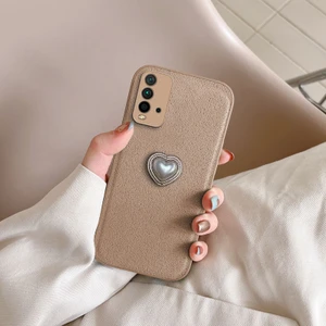 Xiaomi Redmi 9t Uyumlu Kılıf Zebana Velvix Silikon Kılıf Açık Kahverengi