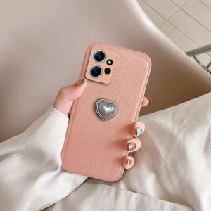 Xiaomi Redmi Note 12 4g Uyumlu Kılıf Zebana Velvix Silikon Kılıf Rose Gold