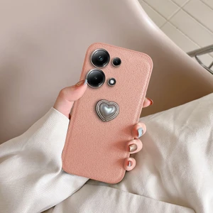 Xiaomi Redmi Note 13 4g Uyumlu Kılıf Zebana Velvix Silikon Kılıf Rose Gold