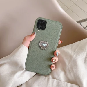 Samsung Galaxy A12 Uyumlu Kılıf Zebana Velvix Silikon Kılıf Yeşil