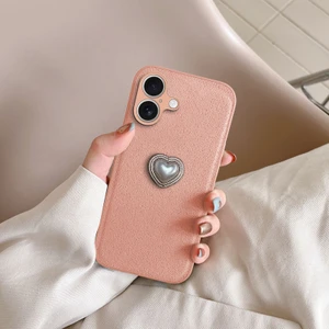 Apple iPhone 16 Plus Uyumlu Kılıf Zebana Velvix Silikon Kılıf Rose Gold