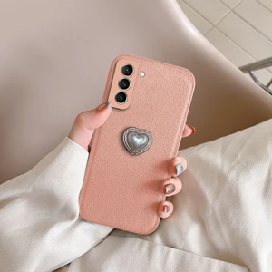 Samsung Galaxy S22 Uyumlu Kılıf Zebana Velvix Silikon Kılıf Rose Gold
