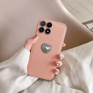 Xiaomi Poco X6 Pro 5g Uyumlu Kılıf Zebana Velvix Silikon Kılıf Rose Gold