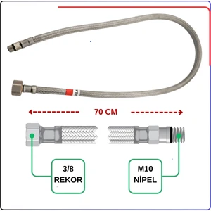 A3157598YP Flex Hortum – M10X1X18XG3/8 L700MM Dn6(10′ Sıcak