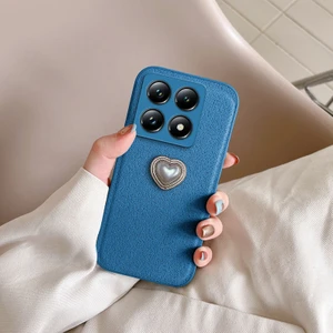 Xiaomi Mi 14T Uyumlu Kılıf Zebana Velvix Silikon Kılıf Açık Mavi