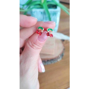 Çelik Kiraz Model Kız Çocuk Bebek Küpesi