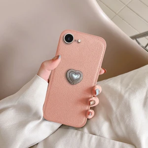 Apple iPhone 16E Uyumlu Kılıf Zebana Velvix Silikon Kılıf Rose Gold