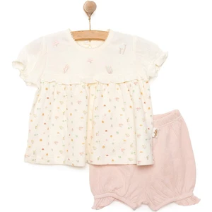 Yenidoğan Organic My Mushroom Tshirt-Şort Kız Bebek