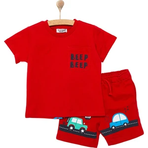 Hellobaby Cars&roads Yol Baskılı Erkek Tshirt-Şort Erkek Bebek