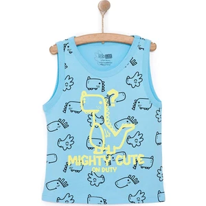 Hellobaby Basic Erkek Dinozor Desenli Atlet Tshirt Erkek Bebek