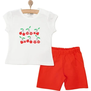 Hellobaby Baskılı 2 Ip Yenidoğan Kız Tshirt-Şort Kız Bebek