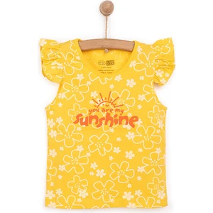 Hellobaby Basic Kız Güneş Işığı Desenli Atlet T-Shirt Kız Bebek