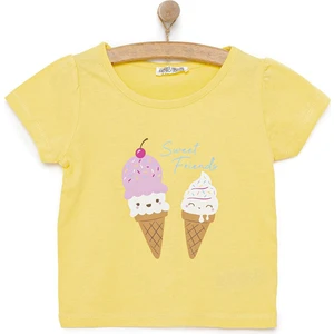 Hellobaby Basic Dondurma Baskılı Tshirt Kız Bebek
